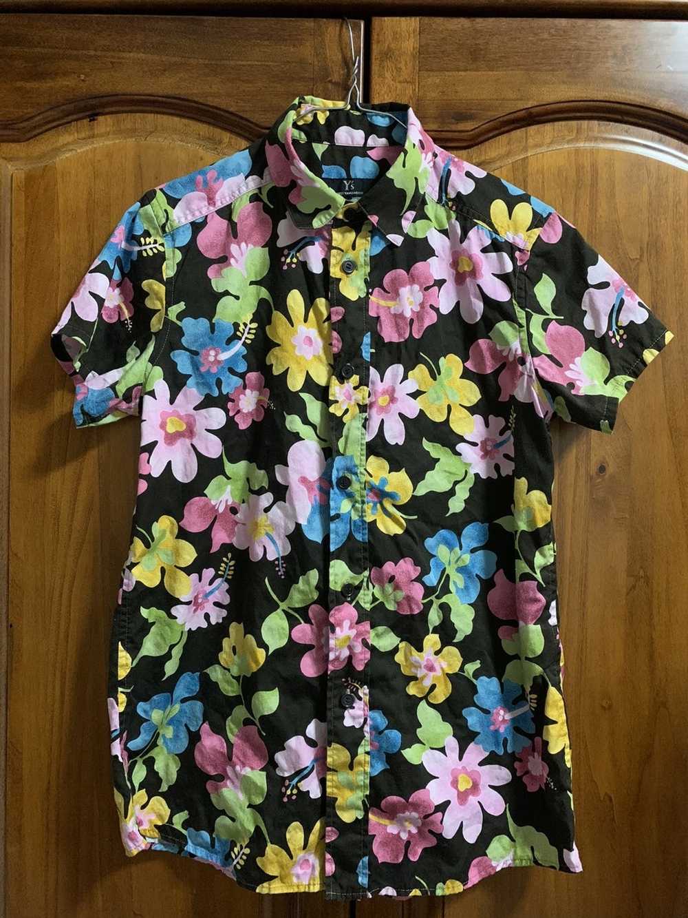 Yohji Yamamoto Yohjiyamamoto flower shirt - image 1