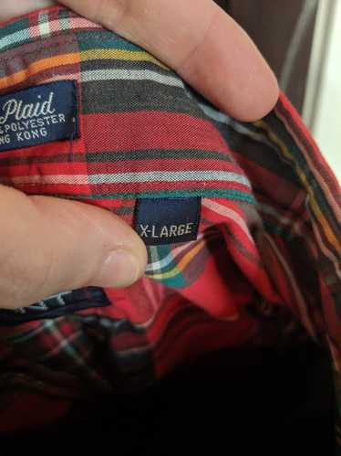 Gant Red Foxhunt Plaid flap pocket shirt