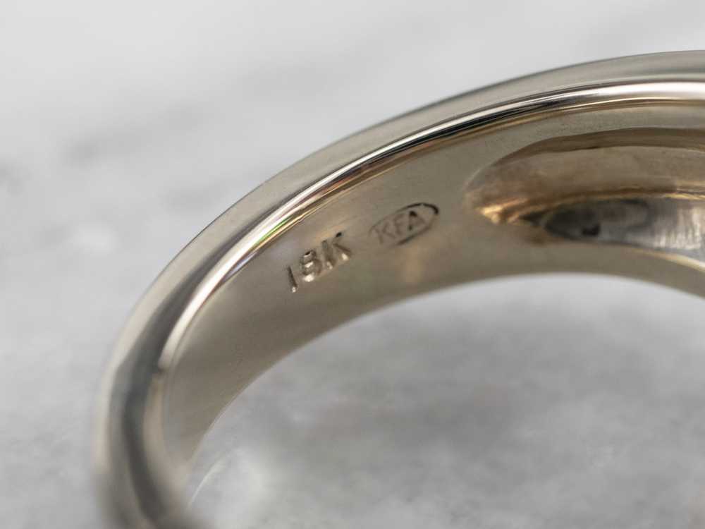 Modernist Sapphire and Tsavorite Garnet Ring - image 4