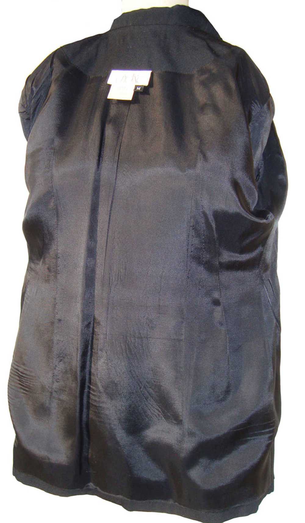Vintage 90s Jacket Caché Black Wool Blazer M - image 5