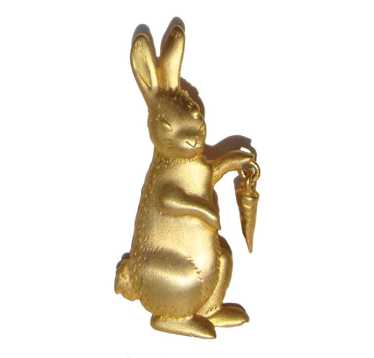 Vintage Rabbit & Carrot Brooch Jonette Jewelry Bu… - image 1