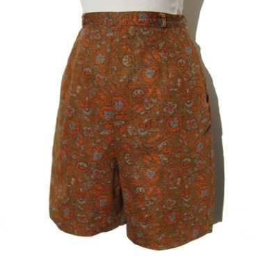 Cotton High-Waisted Bermuda Shorts