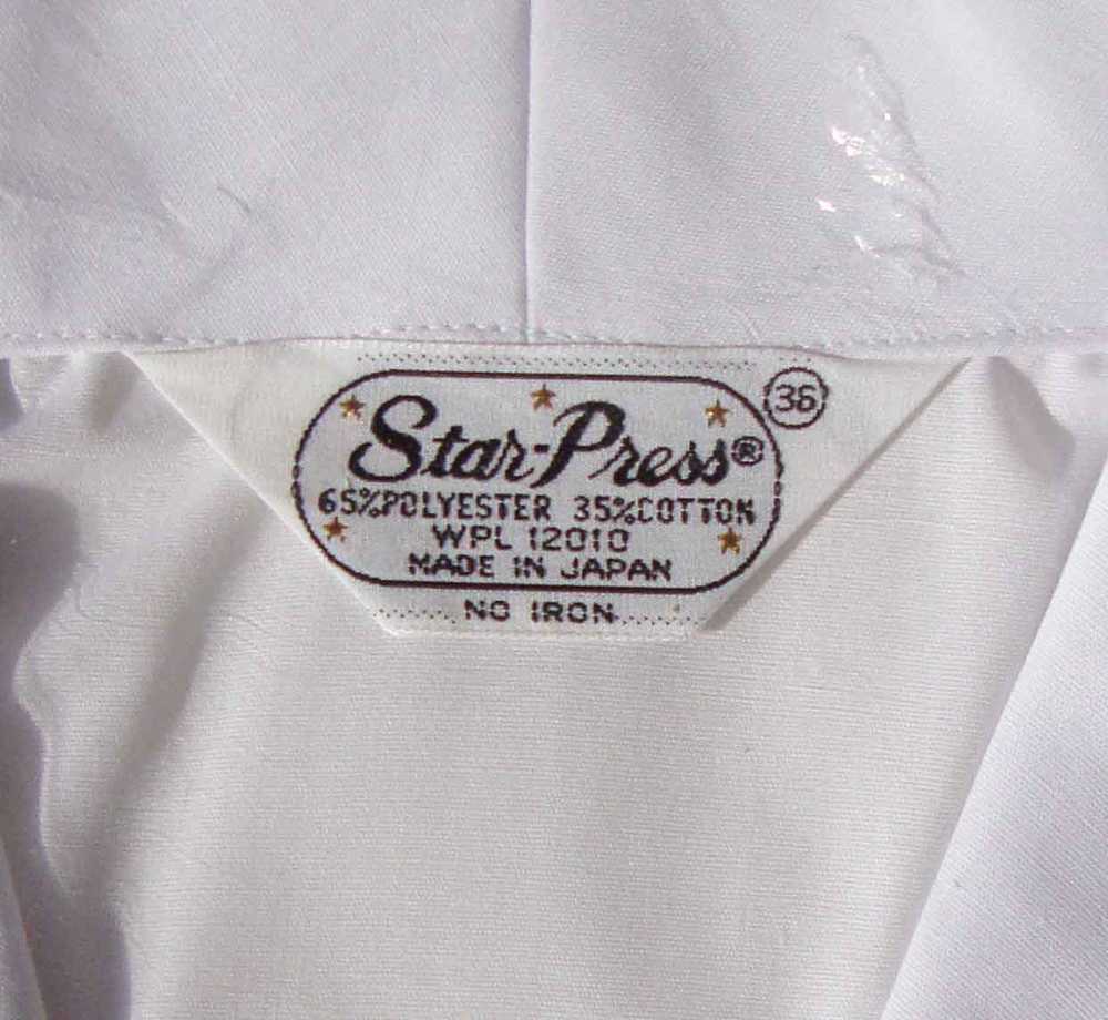 Vintage Pintuck Shirt Ladies White Deadstock New … - image 2