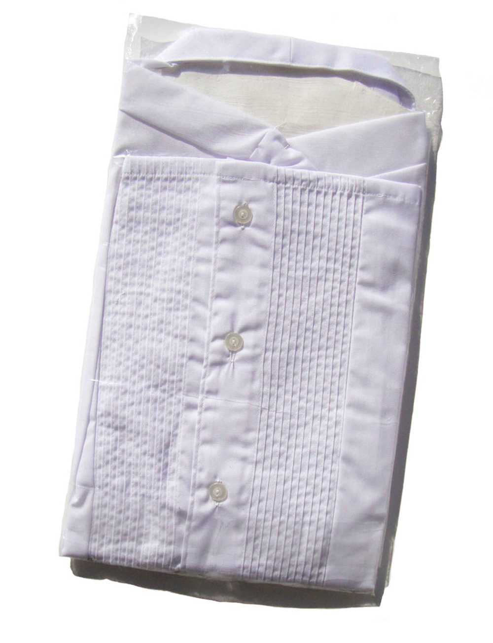 Vintage Pintuck Shirt Ladies White Deadstock New … - image 4