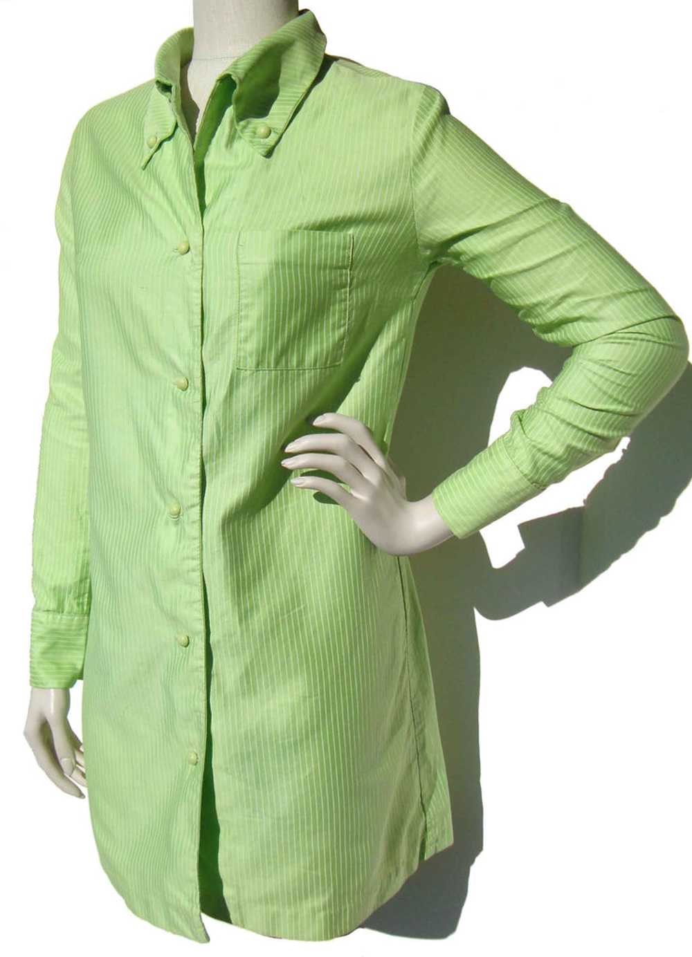 Vintage 60s Shirt Dress Beach Cover Up Cole of Ca… - image 2