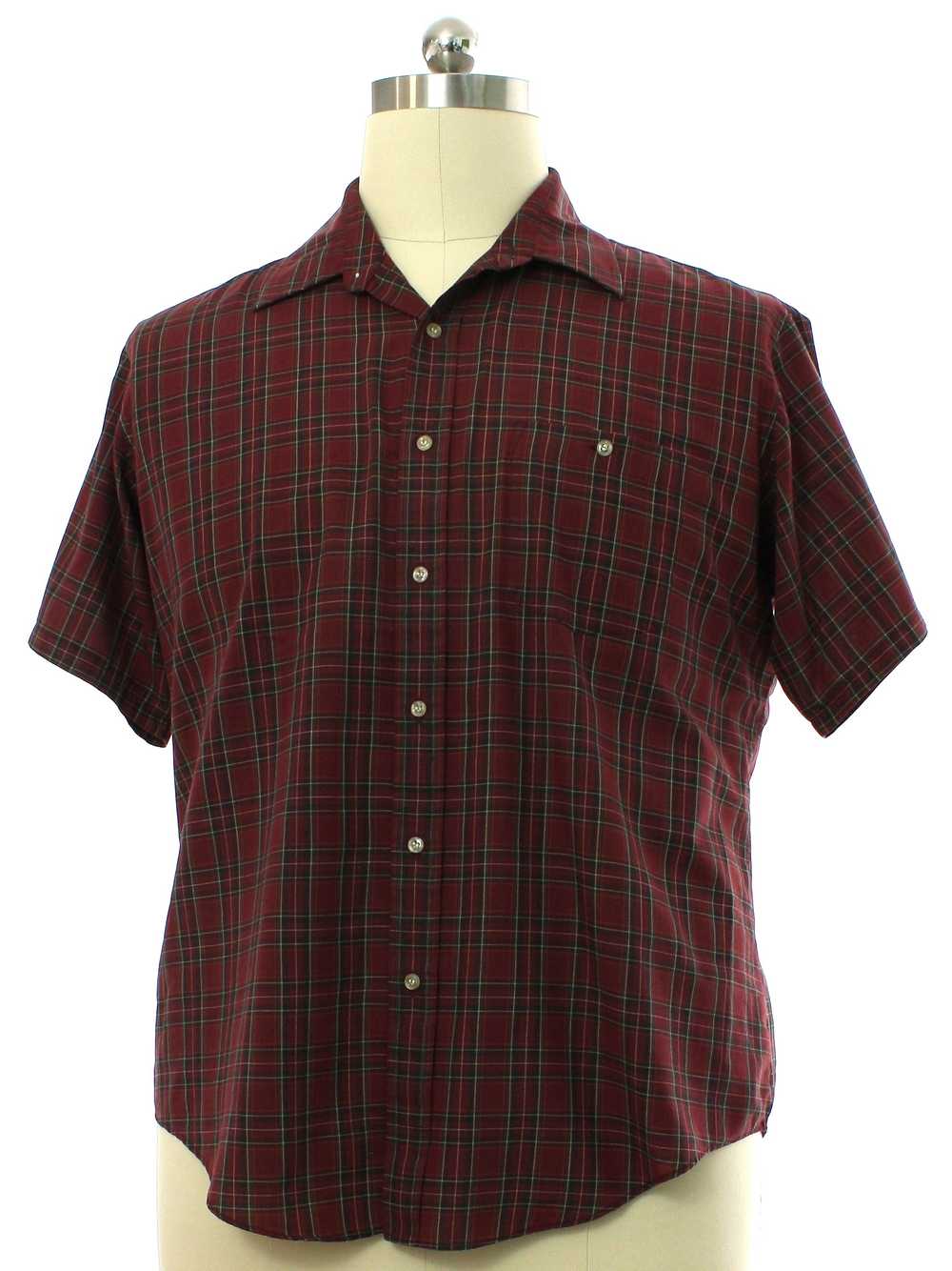 1980's McGregor Bagpiper Mens Plaid Shirt - image 1