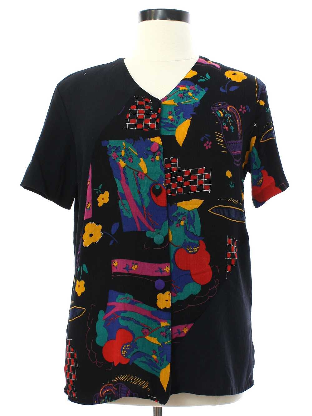 1980's C. M. Shapes Womens Totally 80s Shirt - image 1