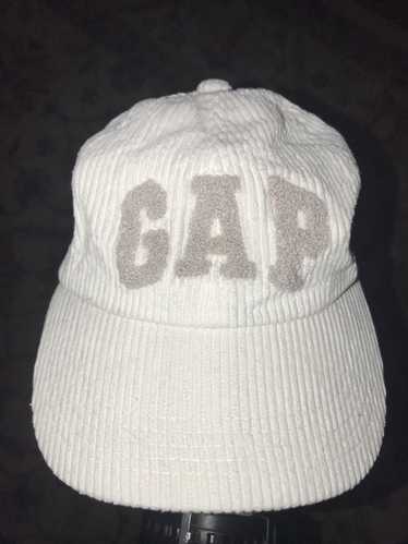 Gap × Vintage VTG GAP White Beige Strapback Hat Co