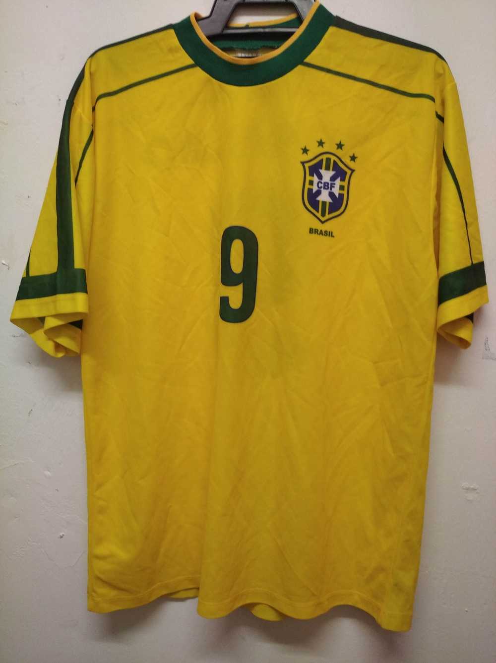 Soccer Jersey × Vintage Vintage Brasil Ronaldo 9 … - image 1