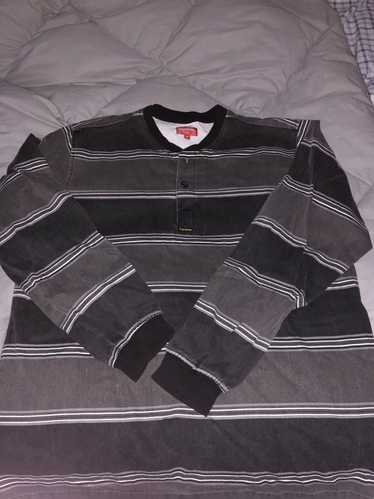 Supreme Multi Stripe Long Sleeve Shirt Black  Striped long sleeve shirt,  Long sleeve shirts, Black shirt
