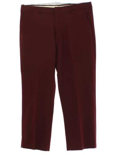 1970's Haband Mens Burgundy Disco Pants