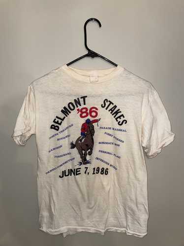 Vintage VINTAGE RARE 1986 Belmont Stakes T Shirt