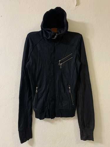 ジャケット・アウター FUGA lamb leather riders jacket 00s Y2K Vtg GAP Men's Moto Jacket Y2K 2000s Black HEAVY LEATHER