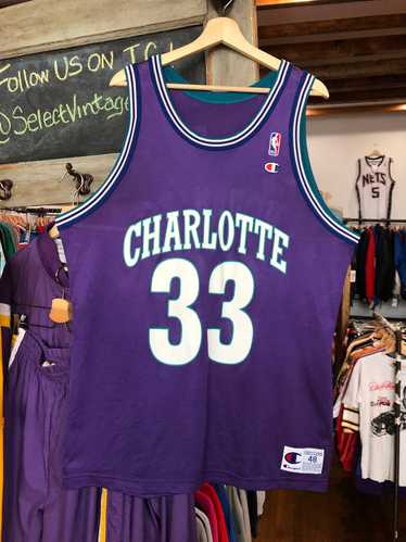 Vintage Charlotte Hornets Alonzo Mourning Jersey 4