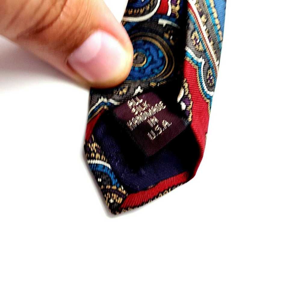 Jos. A. Bank Jos A Bank Silk Tie Red Print Paisle… - image 4