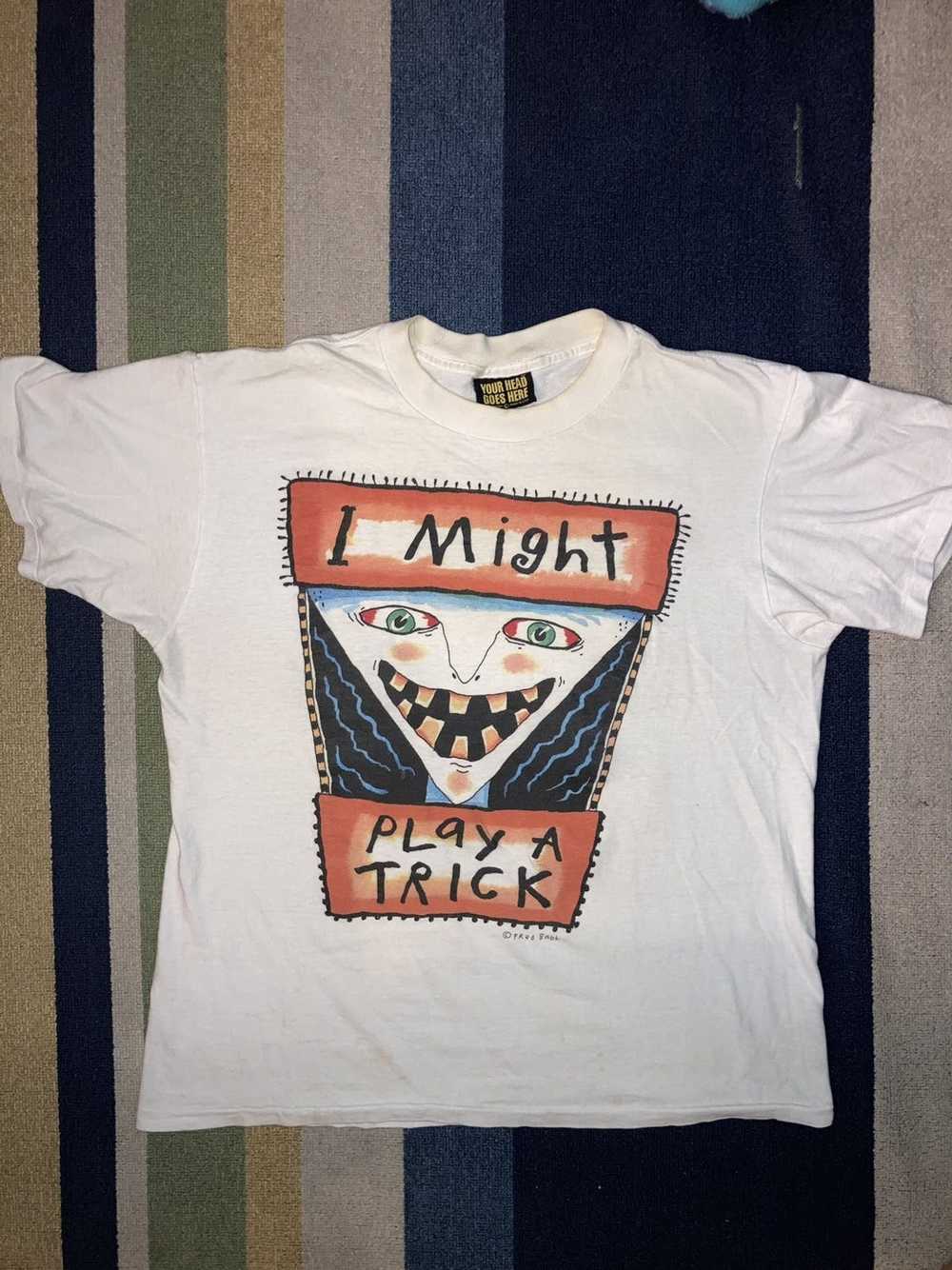 Vintage Vintage 90’s Halloween Fred Babb Shirt - image 1