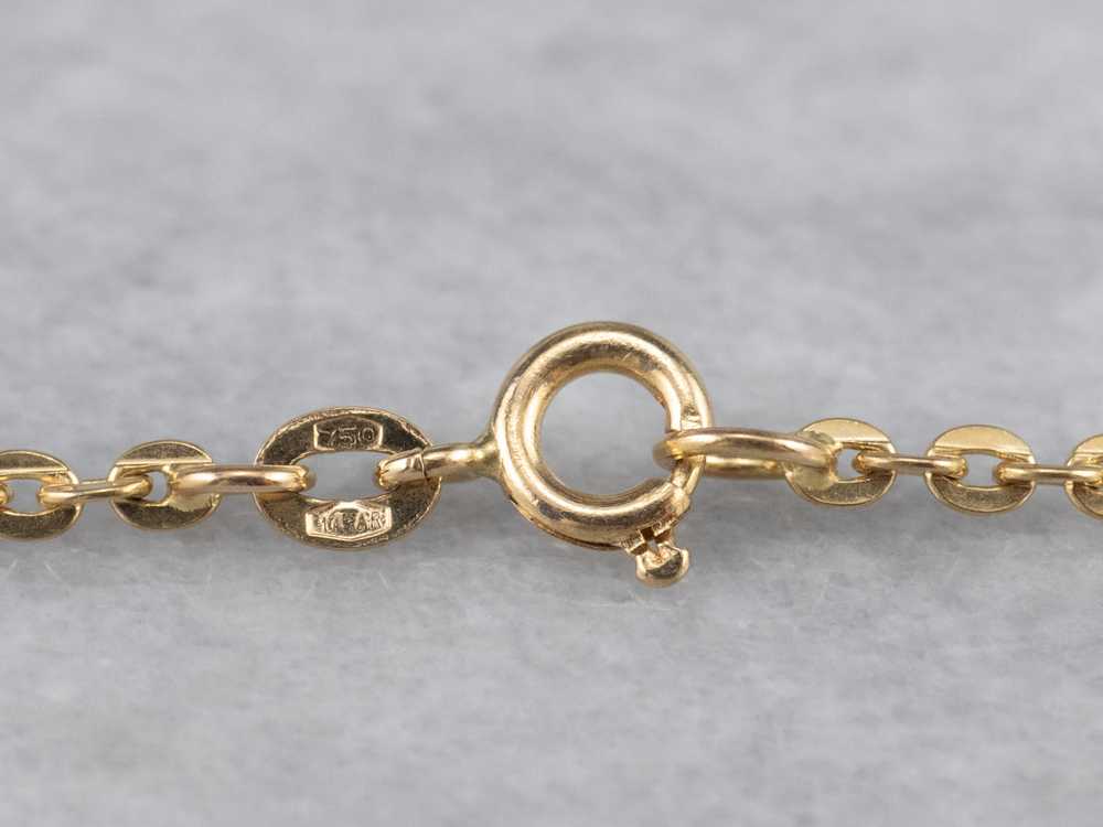 Vintage Yellow Gold Fancy Link Chain - image 3