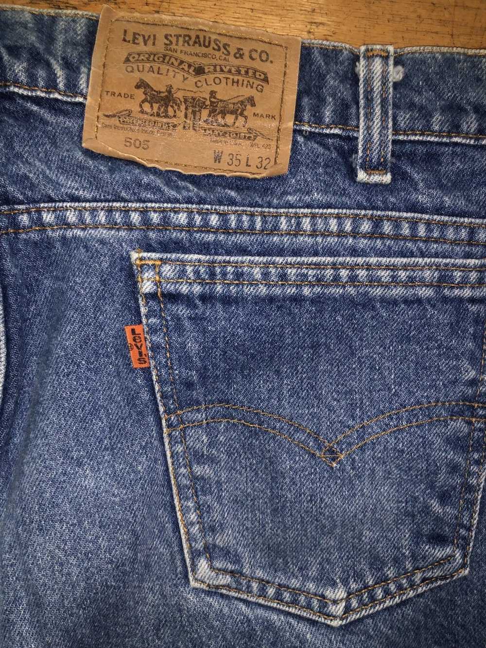 Levi's × Vintage VTG 90s USA Made Levi's Orange T… - image 5