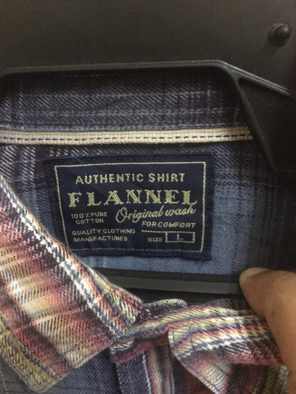 Flannel × Uniqlo × Vintage Uniqlo Flannel long Sl… - image 4