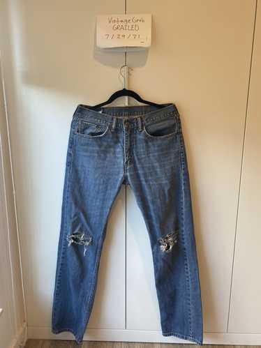 70s Upcycled Levis Bell Bottom Hippy Jeans with Custom Psychedelic  Embroidery