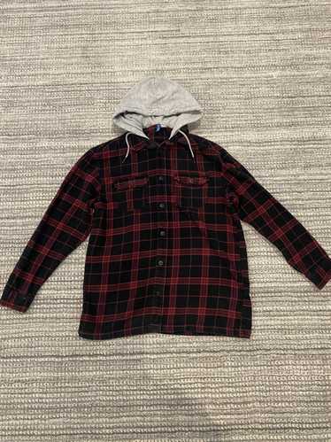 H&M Button Down Hooded Flannel