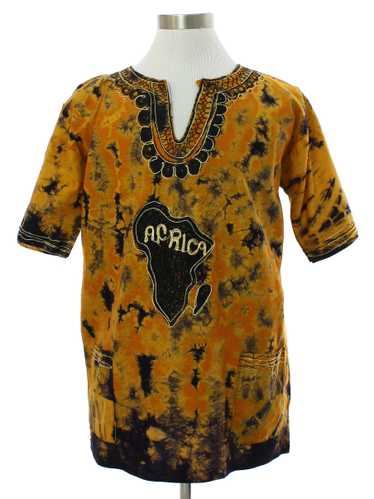 1990's Mens Dashiki Style Tunic Shirt