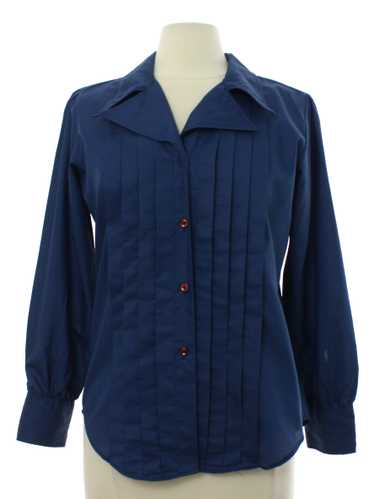 1970's Cos Cob Womens Mod Pleated Shirt