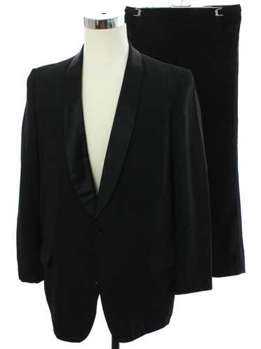 1960's After Six Mens Mod Shawl Collar Tuxedo Suit