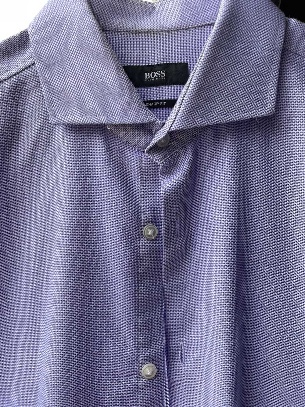 Hugo Boss Hugo Boss purple pattern dress shirt - image 2