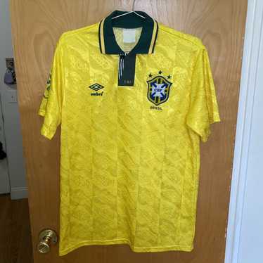 BRAZIL 1994 1995 HOME SHIRT BRASIL FOOTBALL SOCCER JERSEY UMBRO MENS SIZE  XL