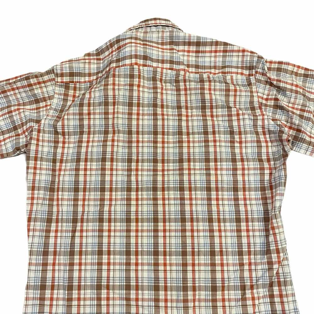 Vintage 70s Plaid Cotton Levis Button Up Shirt M … - image 7