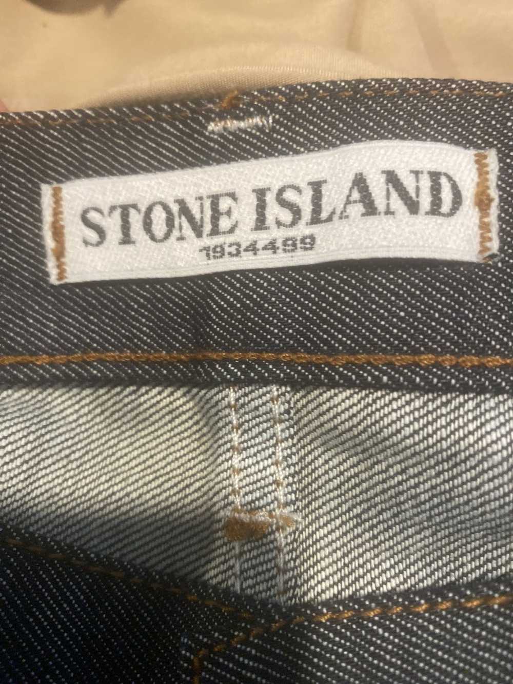 Stone Island Stone island denim jeans with patch … - image 5