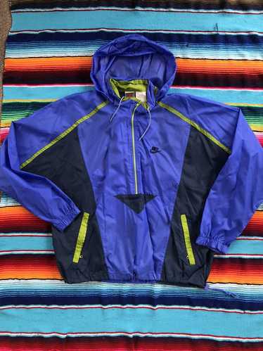 Nike × Vintage Vintage 90s 80s Nike windbreaker bl