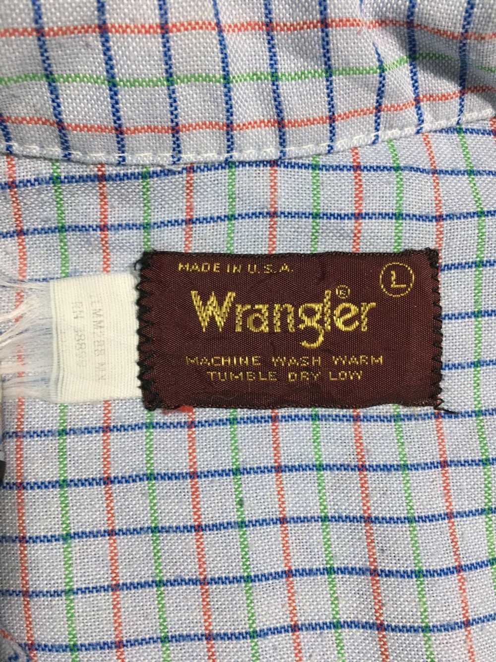 Flannel × Vintage × Wrangler Wrangler vintage 90s… - image 5