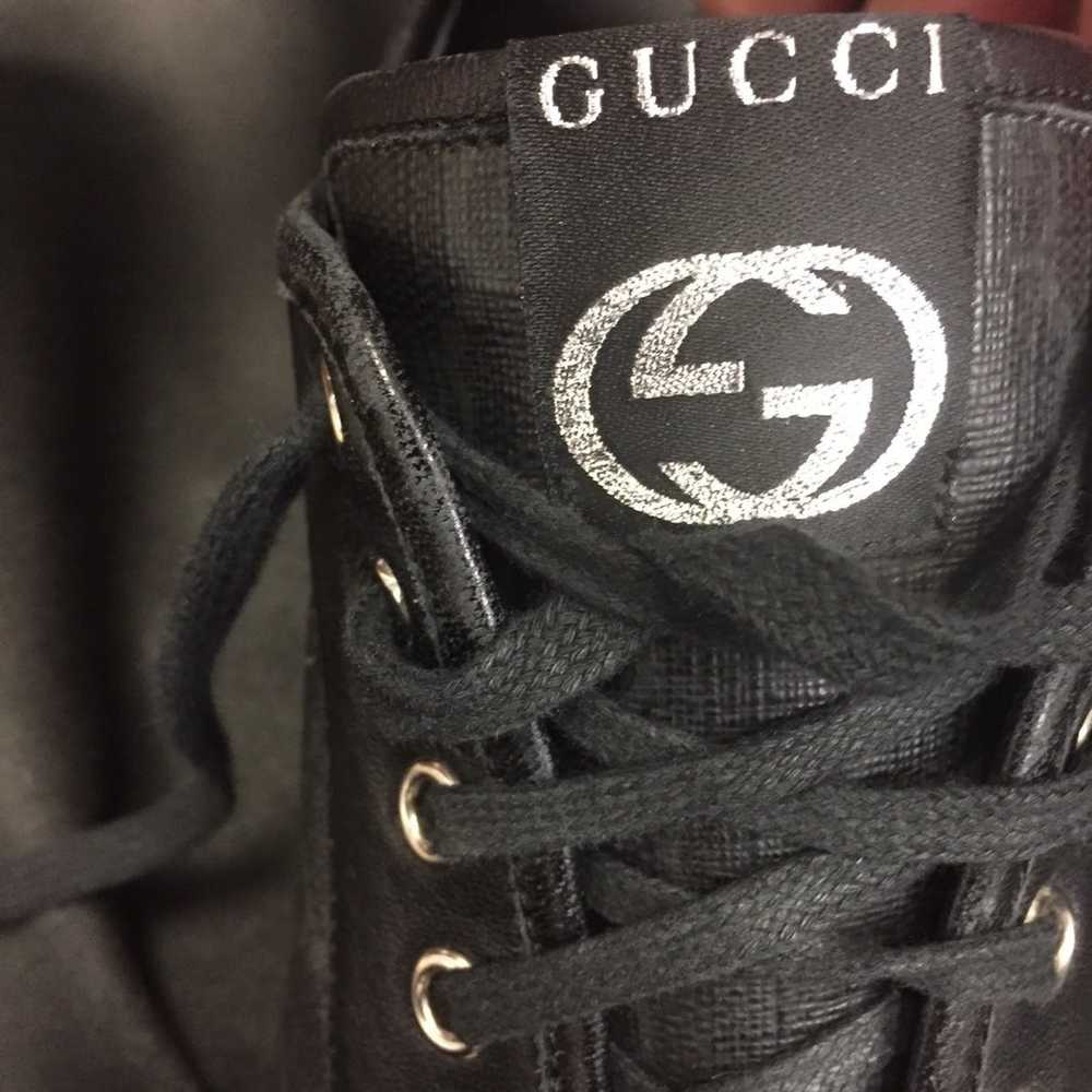 Gucci Gucci Black Leather Sneakers - image 5