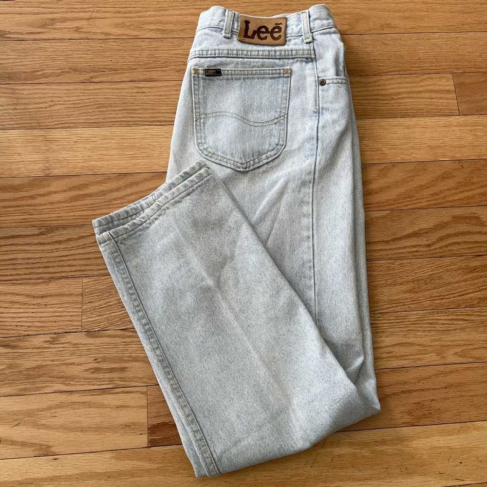 Lee Vintage 80s 90s Lee Stone Wash Denim Pants - image 3