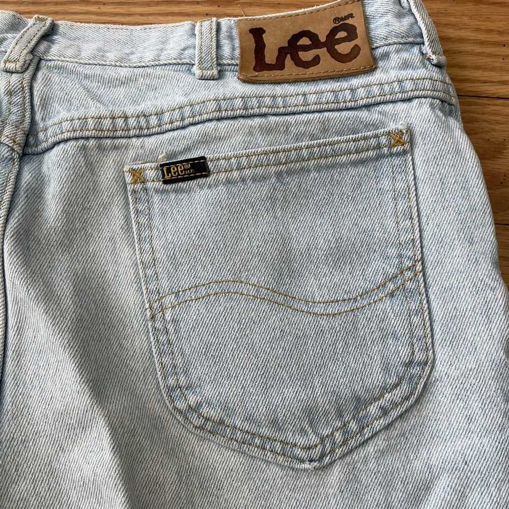 Lee Vintage 80s 90s Lee Stone Wash Denim Pants - image 4