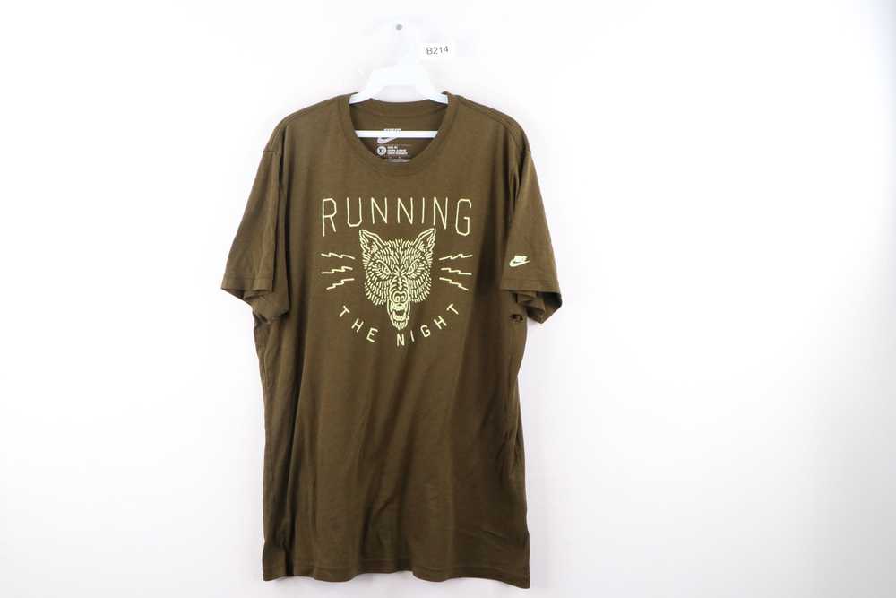 Nike Nike Slim Fit Running the Night Wolf T-Shirt… - image 1