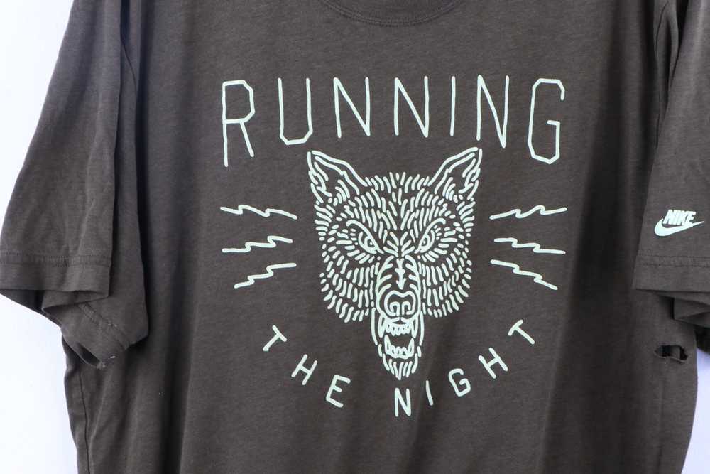 Nike Nike Slim Fit Running the Night Wolf T-Shirt… - image 5