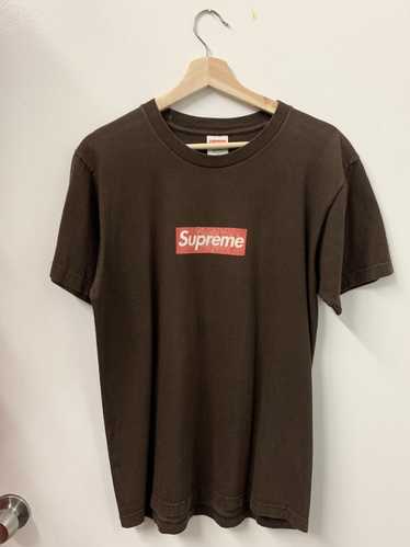 Sz XL Supreme FW17 Box Logo Hoodie - Rust Brown 100% Authentic