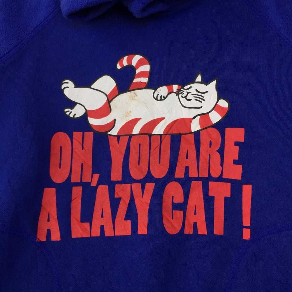 Vintage Oh,you are a lazy cat! Fleece/Oh,you are … - image 4