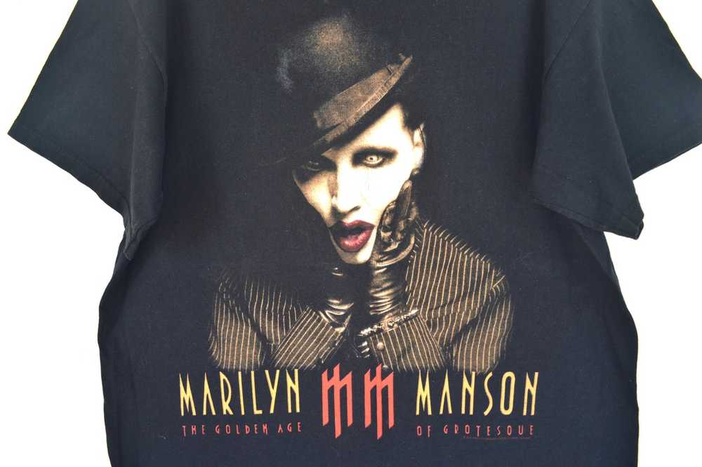 Band Tees × Marilyn Manson × Rock T Shirt Vintage… - image 3