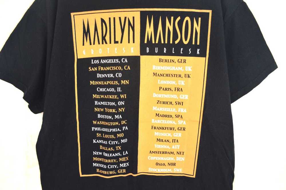 Band Tees × Marilyn Manson × Rock T Shirt Vintage… - image 4