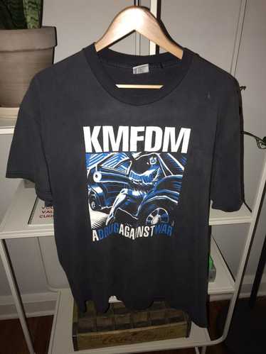 Band Tees × Vintage Vintage Faded KMFDM Metal Roc… - image 1