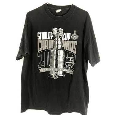 NHL LA Kings Men 3XL Stanley Cup Champions Hockey Tee Gray a4b