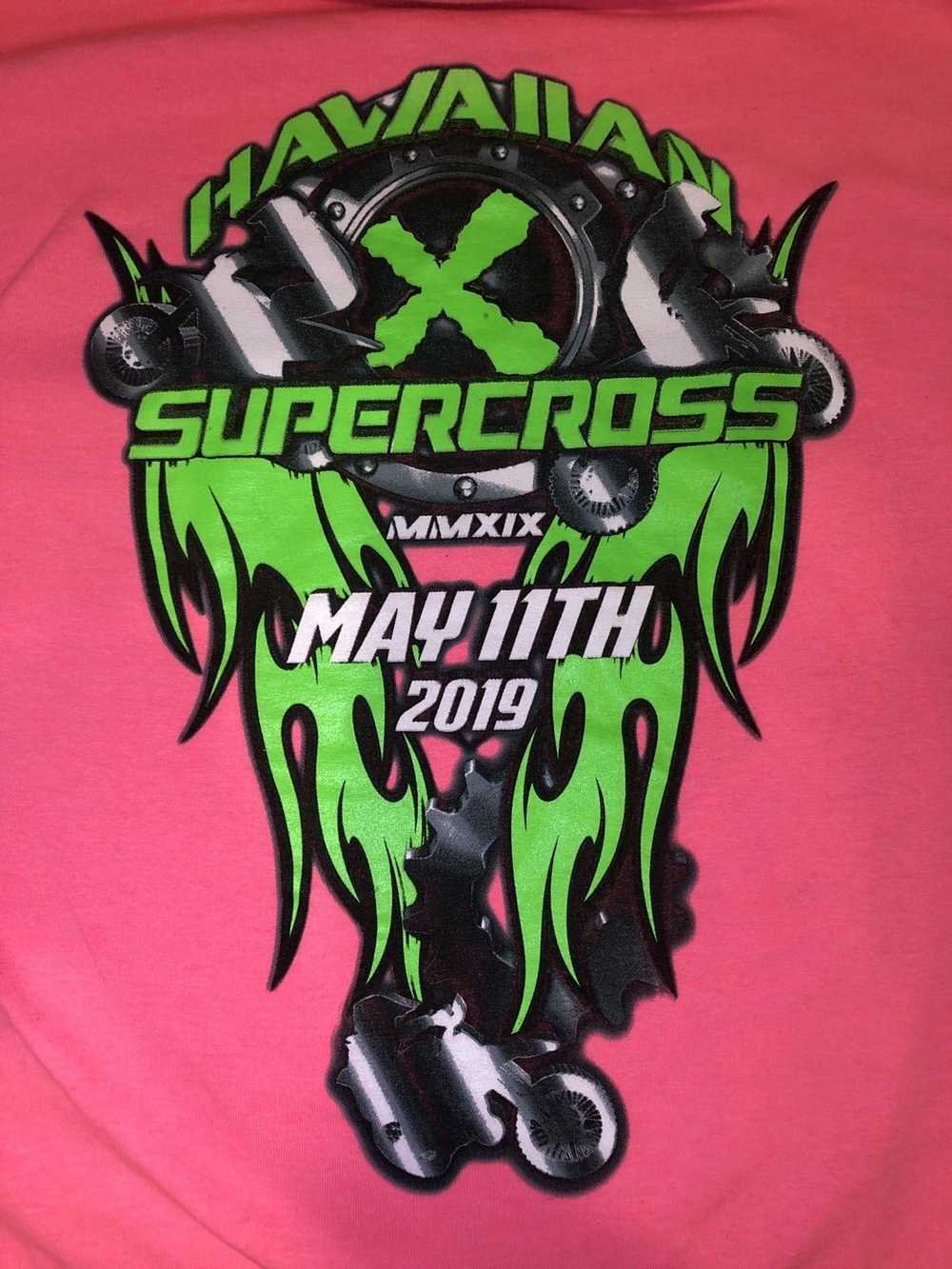 Streetwear Hawaiian Supercross 2019, Pink T-shirt - image 4