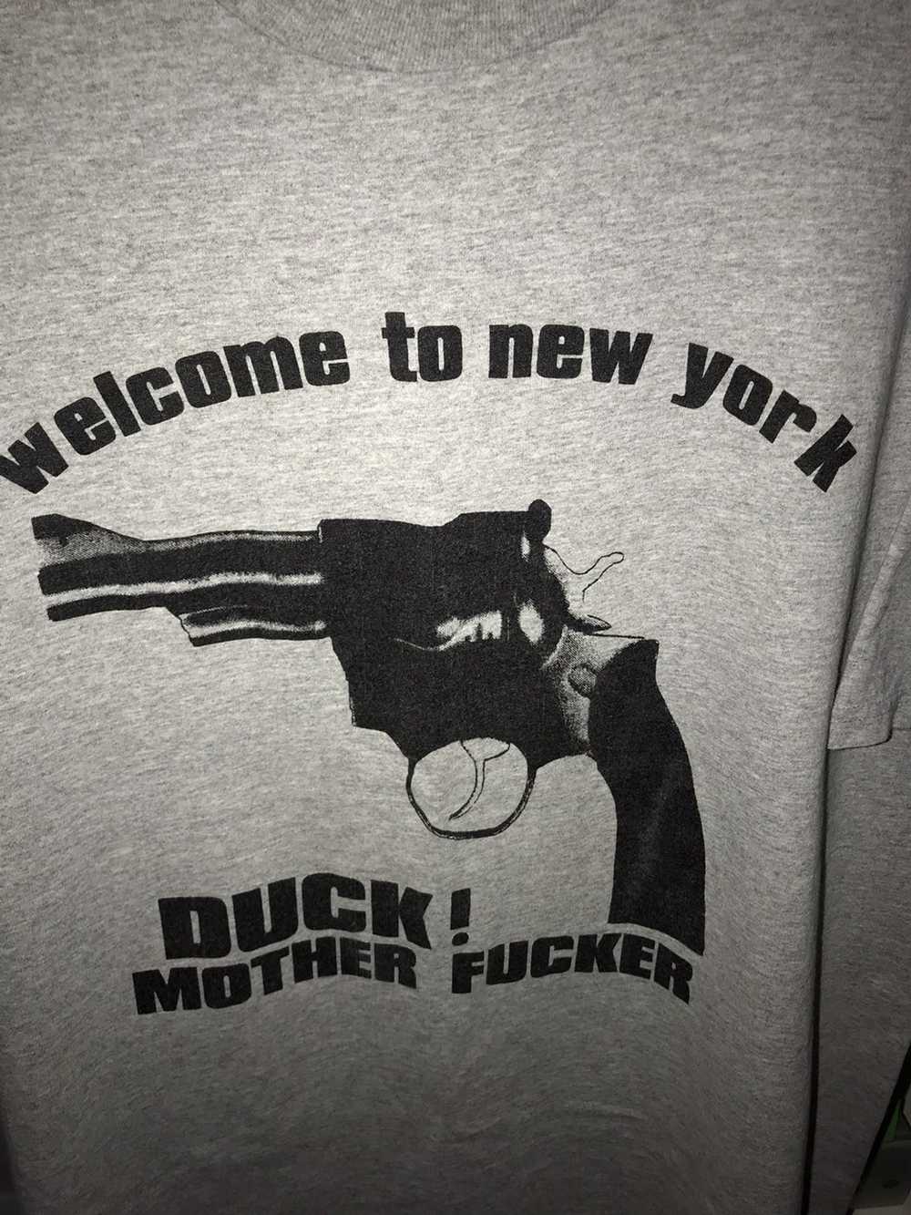Vintage Vintage New York Gun Duck Mother Tee Shirt - image 2