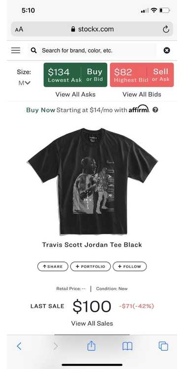 Travis Scott Travis Scott x Michael Jordan T-Shirt