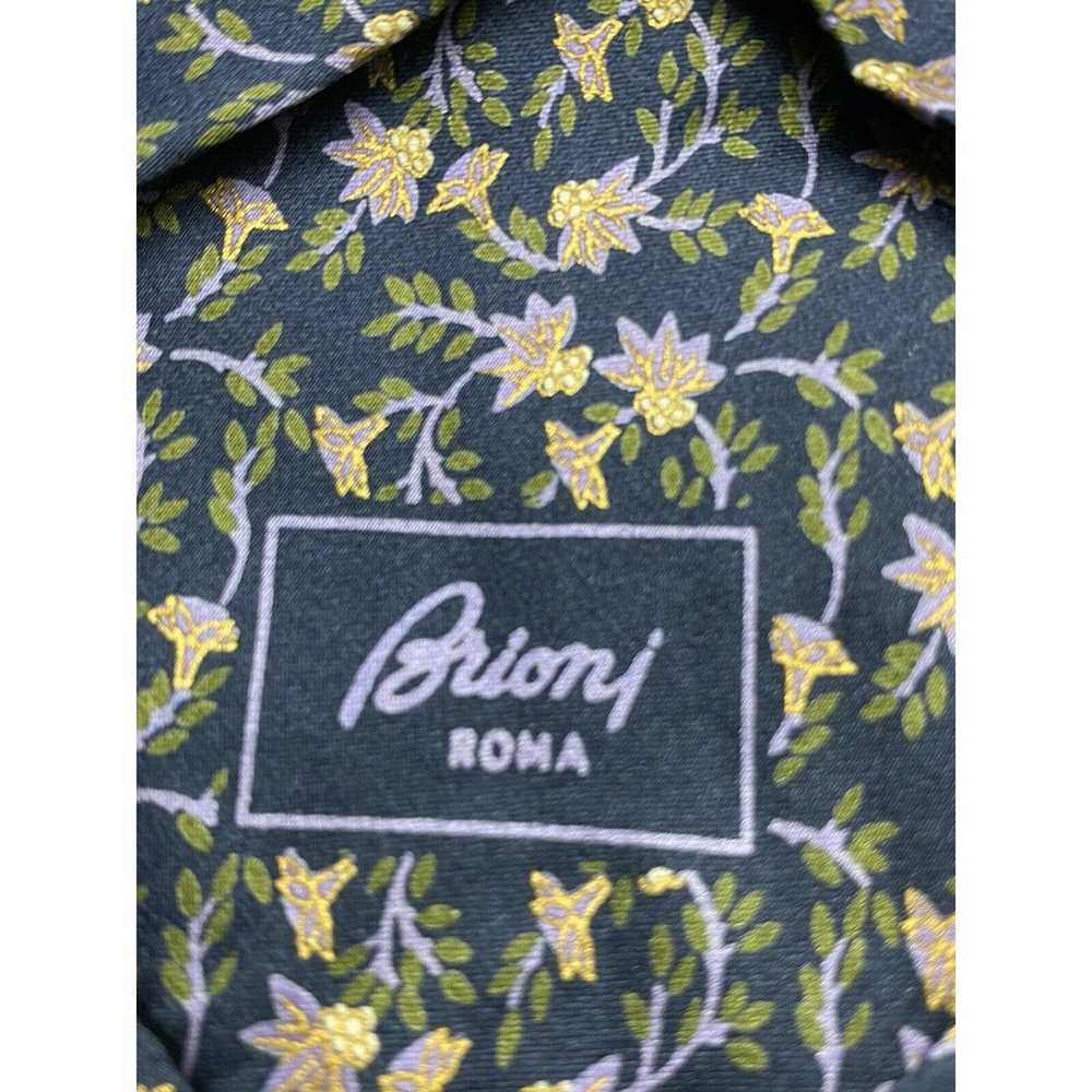 Brioni Gorgeous Brioni Floral Golden Petal Tie Si… - image 5