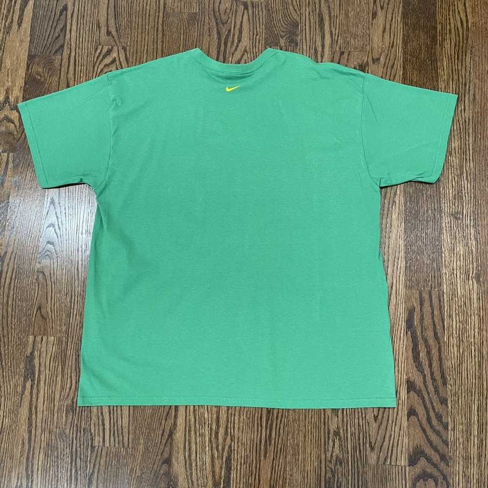 Nike Vintage Nike Green & Yellow Stripe Tee (Size… - image 2